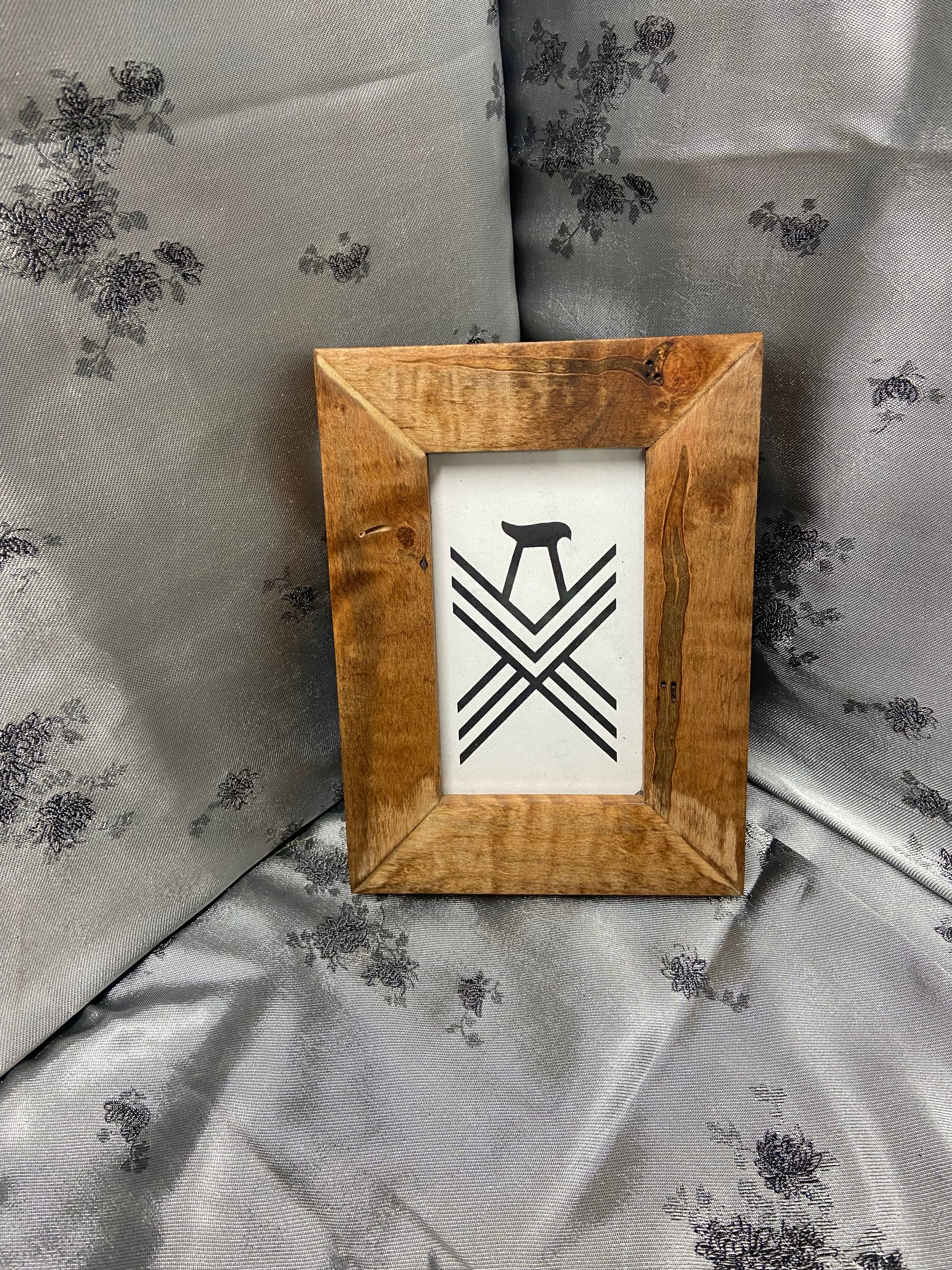 Maple 4x6 Picture Frame with Walnut Danish Oil