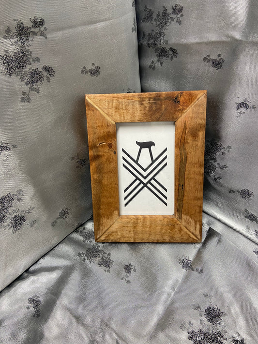 Maple 4x6 Picture Frame with Walnut Danish Oil