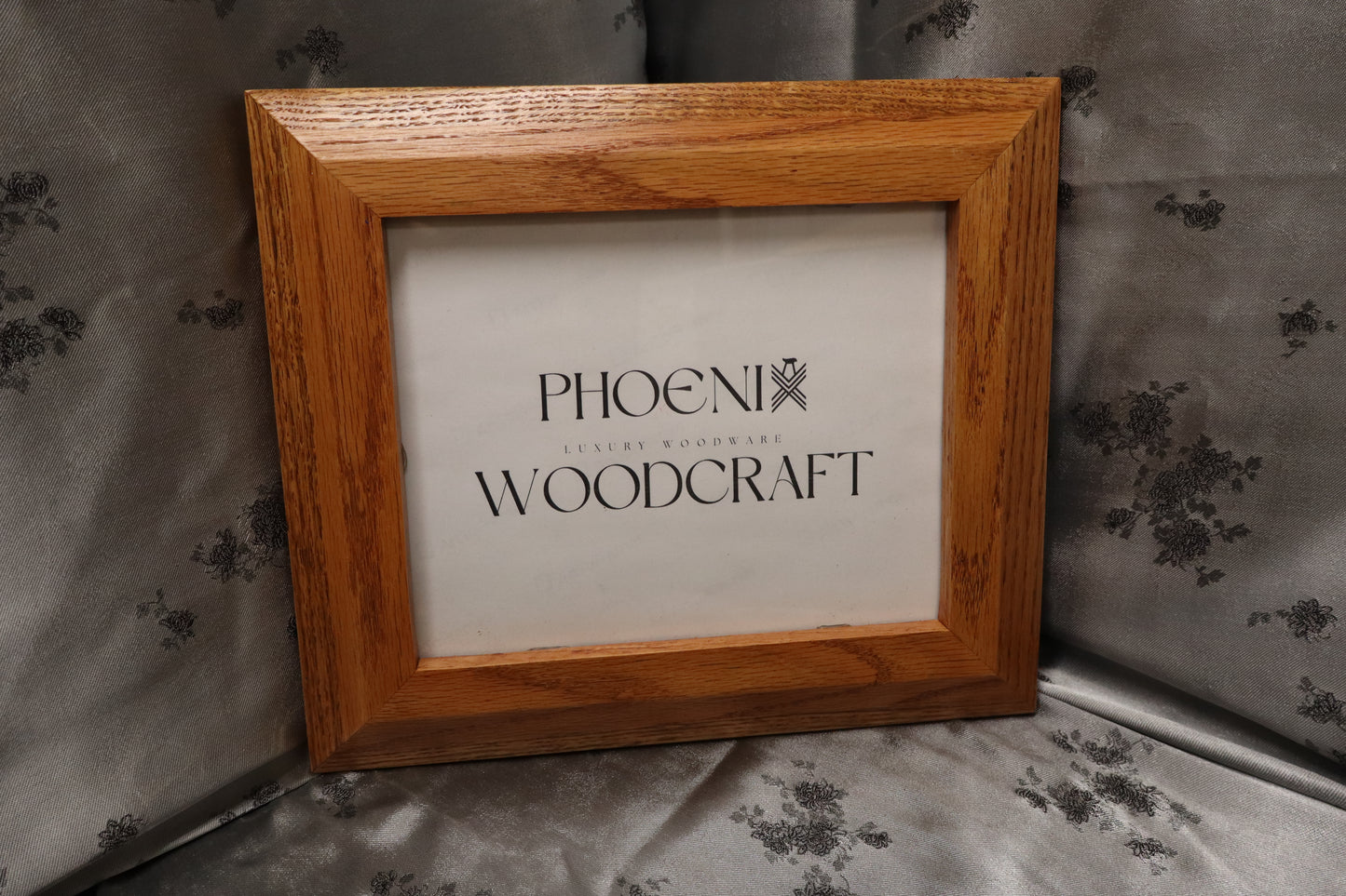 8x10 Red Oak Picture Frame with Red Chestnut Stain (#24)