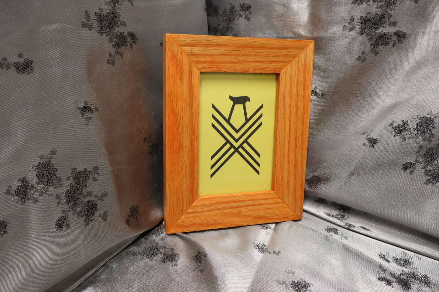 4x6 Orange Oak Picture Frame (#36)