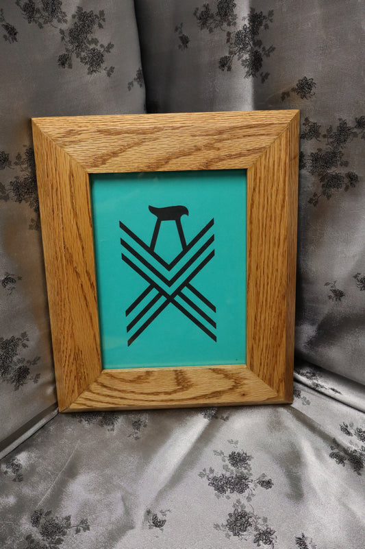 6x8 Golden Oak Picture Frame (#42)