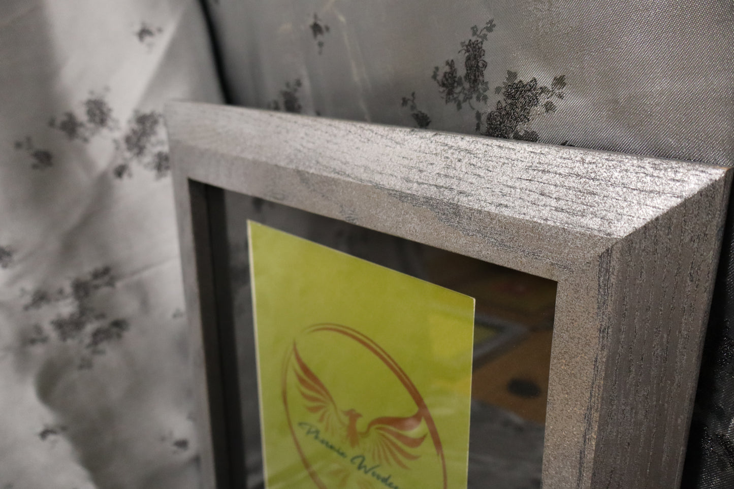 12x12 Large Square Silver Picture Frame with 8x10 Mat (#44)