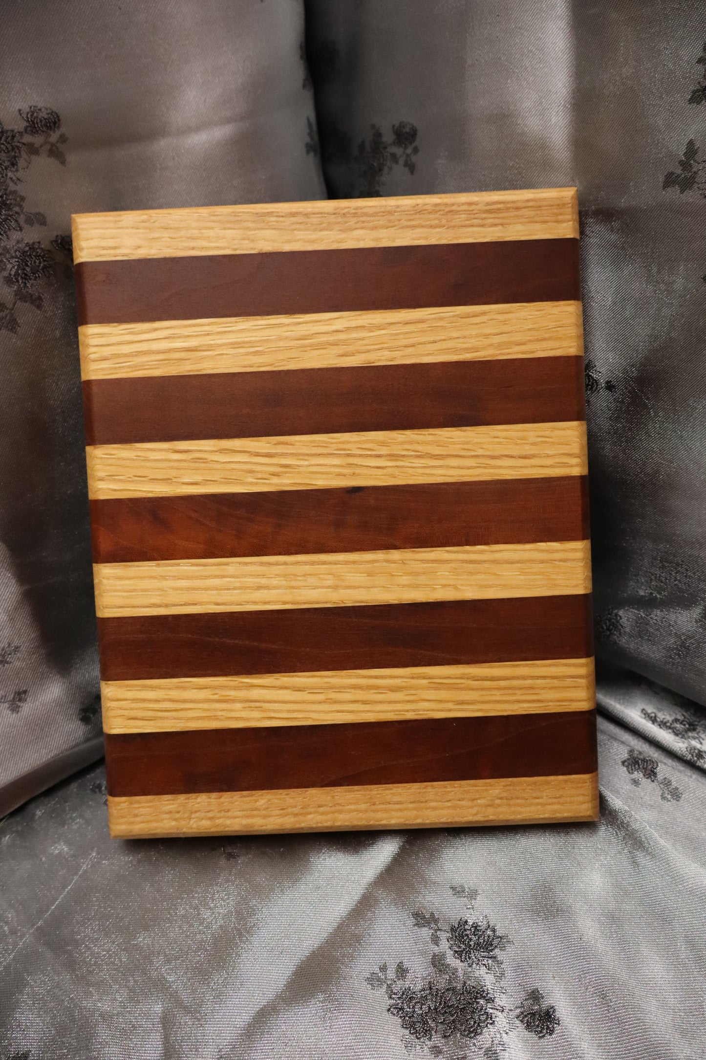 Red Oak and Brazilian Cherry Mini Cutting Board (#86)