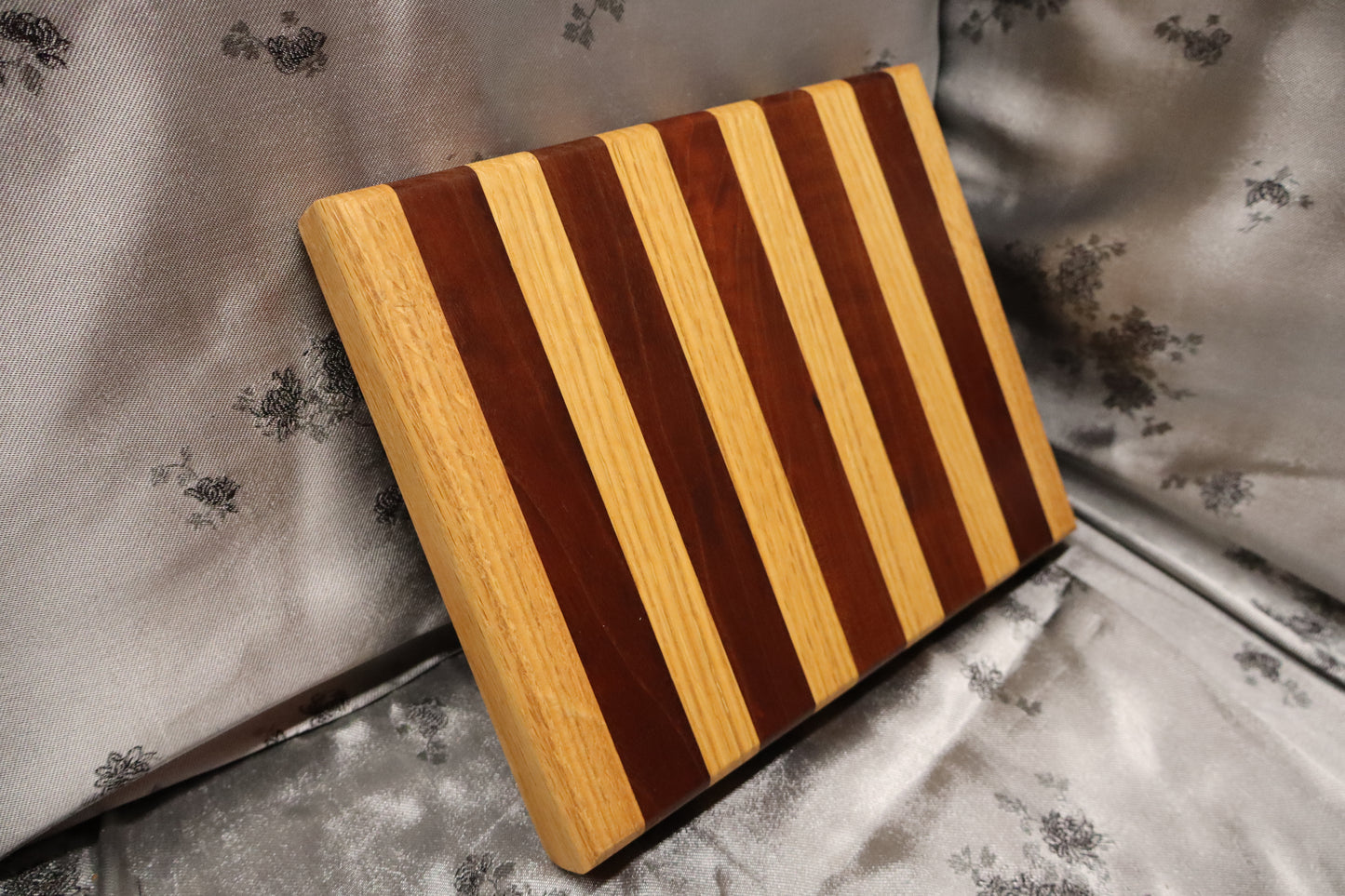Red Oak and Brazilian Cherry Mini Cutting Board (#86)