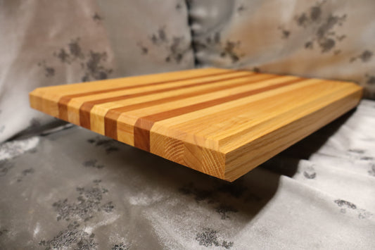 Large Cherry, Maple and Red Oak Cutting Board (#99)