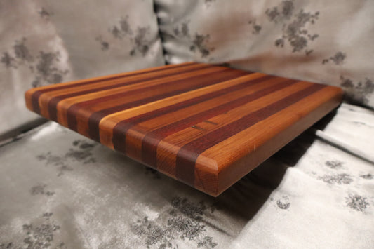 Oak, Cherry, and Red Meranti Cutting Board (#109)