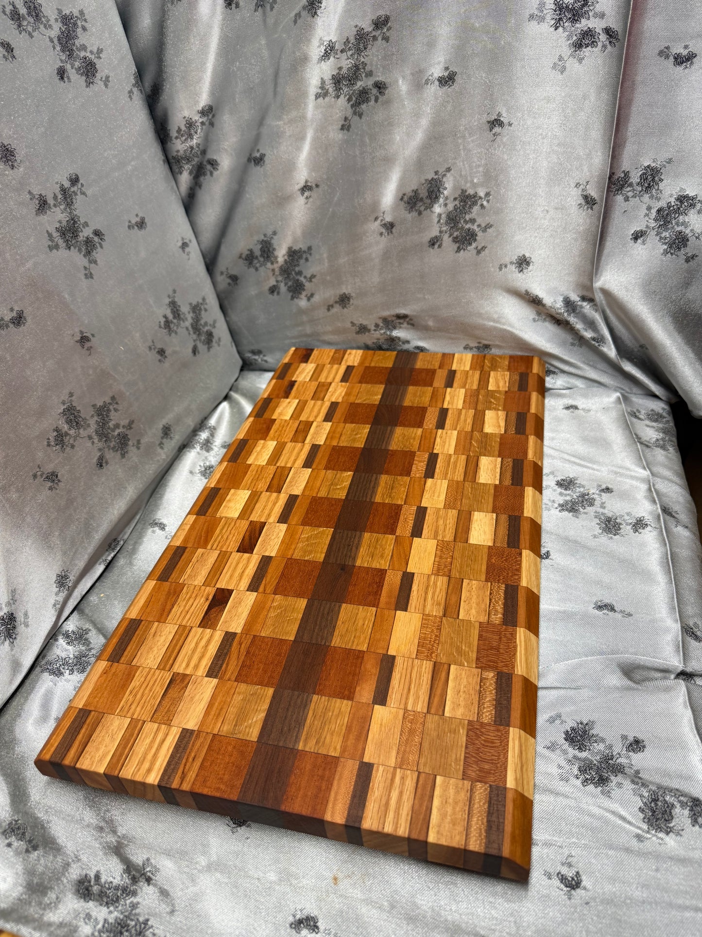 Board #173 - Large - Red Oak, Maple, Walnut, American Cherry and Indian Mahogany