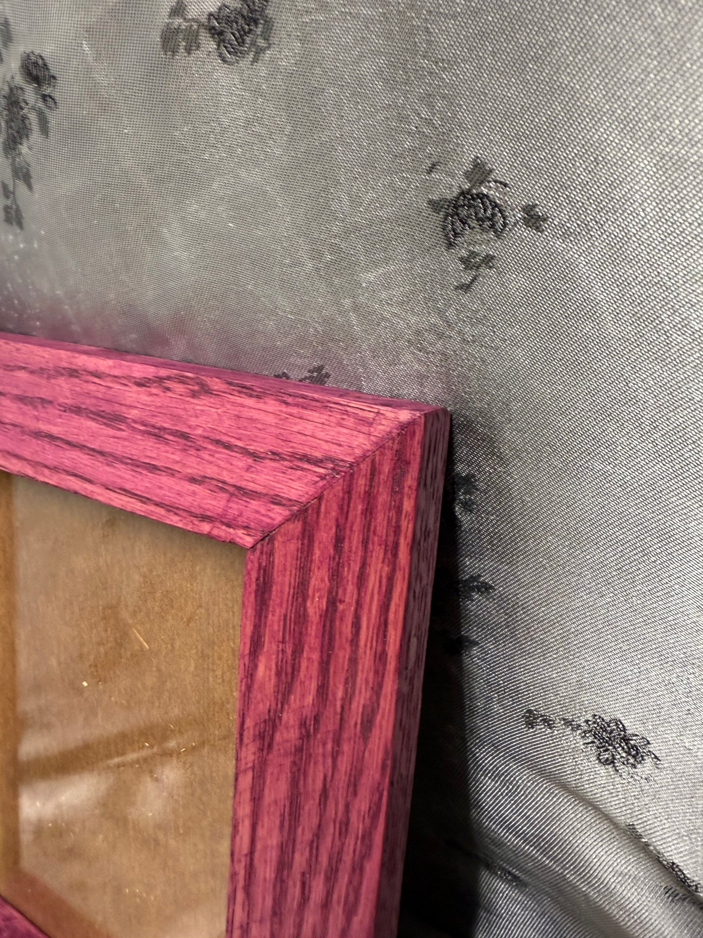 5x7 Picture Frame #47 - Red Oak with Cherry Blossom Stain