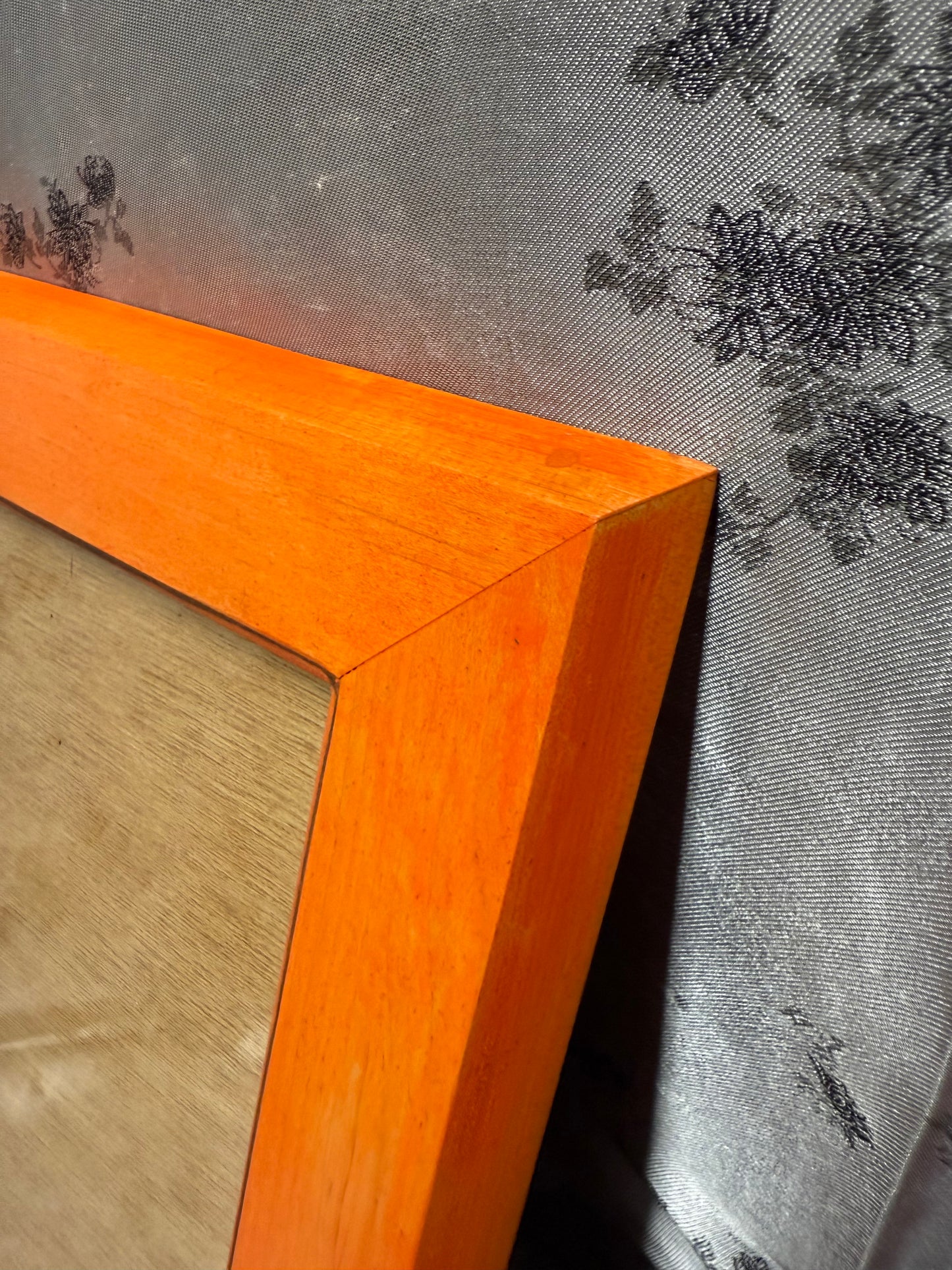 5x7 Picture Frame #52 - Red Oak with Fiesta Orange Stain