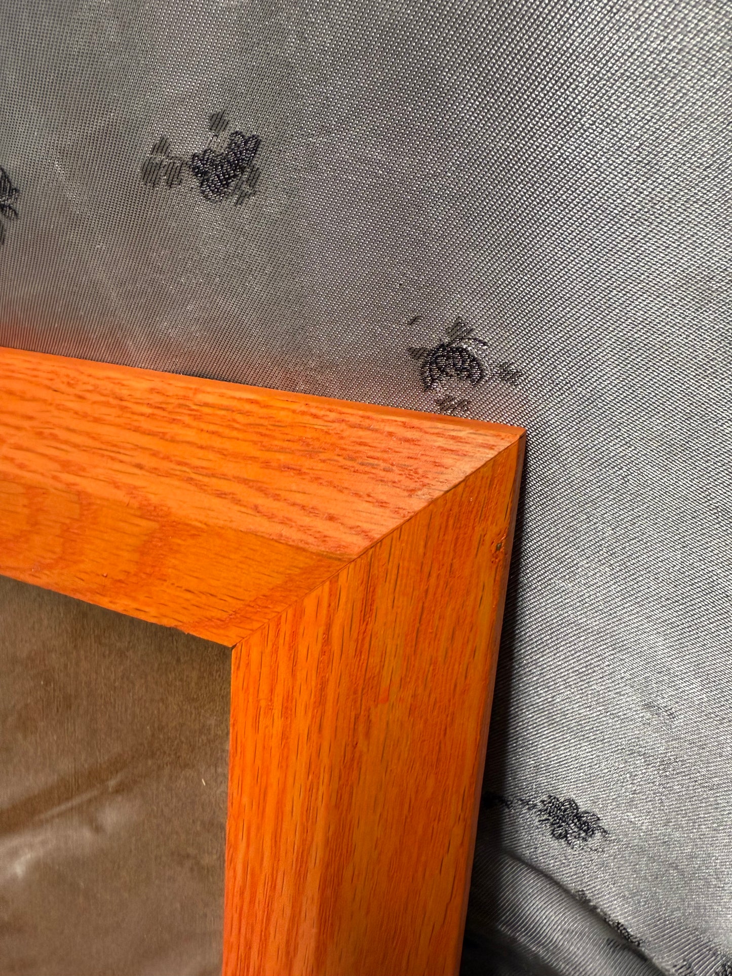 8x10 Picture Frame #53 - Maple with Fiesta Orange Stain