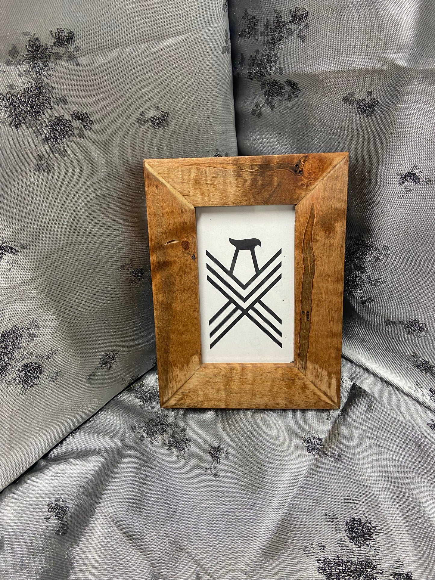 Maple 4x6 Picture Frame with Walnut Danish Oil