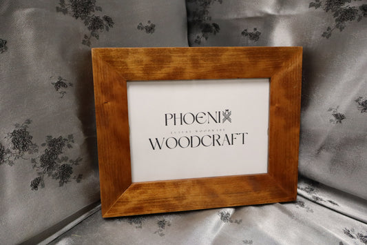 5x7 Cherry Picture Frame with Golden Oak Stain (#28)