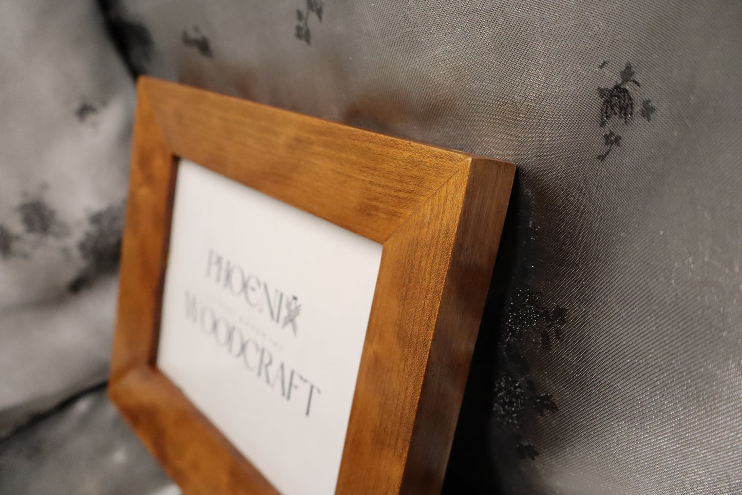 5x7 Cherry Picture Frame with Golden Oak Stain (#28)