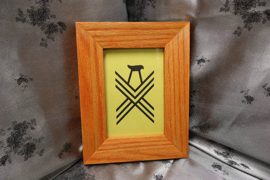 4x6 Orange Oak Picture Frame (#36)