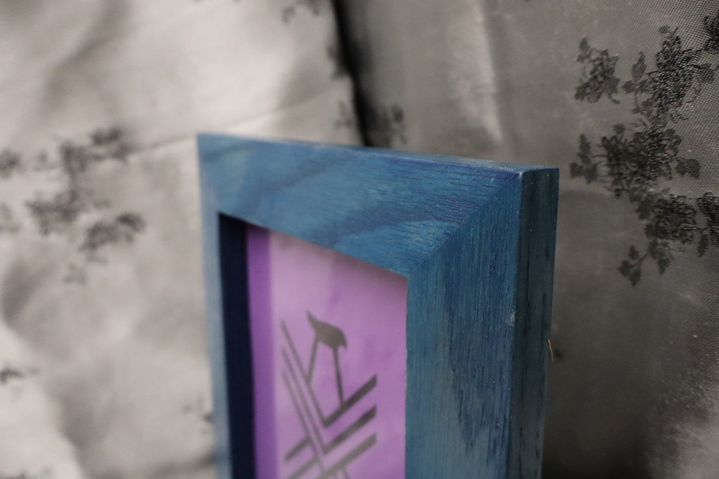 6x8 Marine Blue Oak Picture Frame (#38)