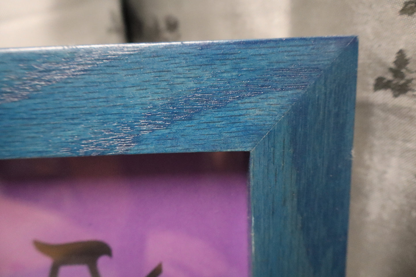 6x8 Marine Blue Oak Picture Frame (#38)