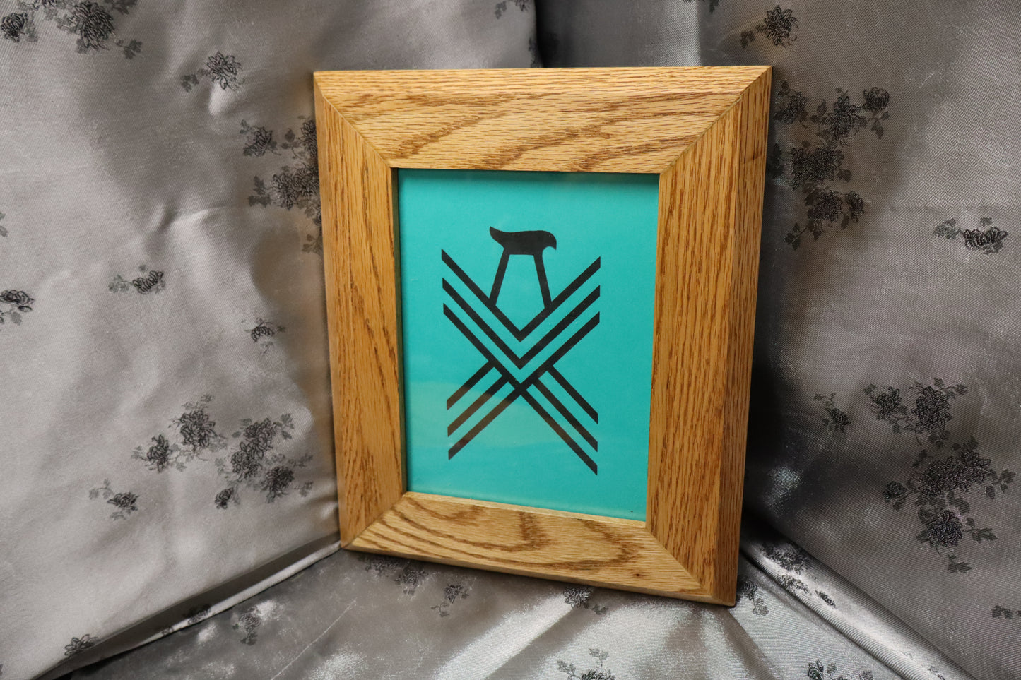 6x8 Golden Oak Picture Frame (#42)