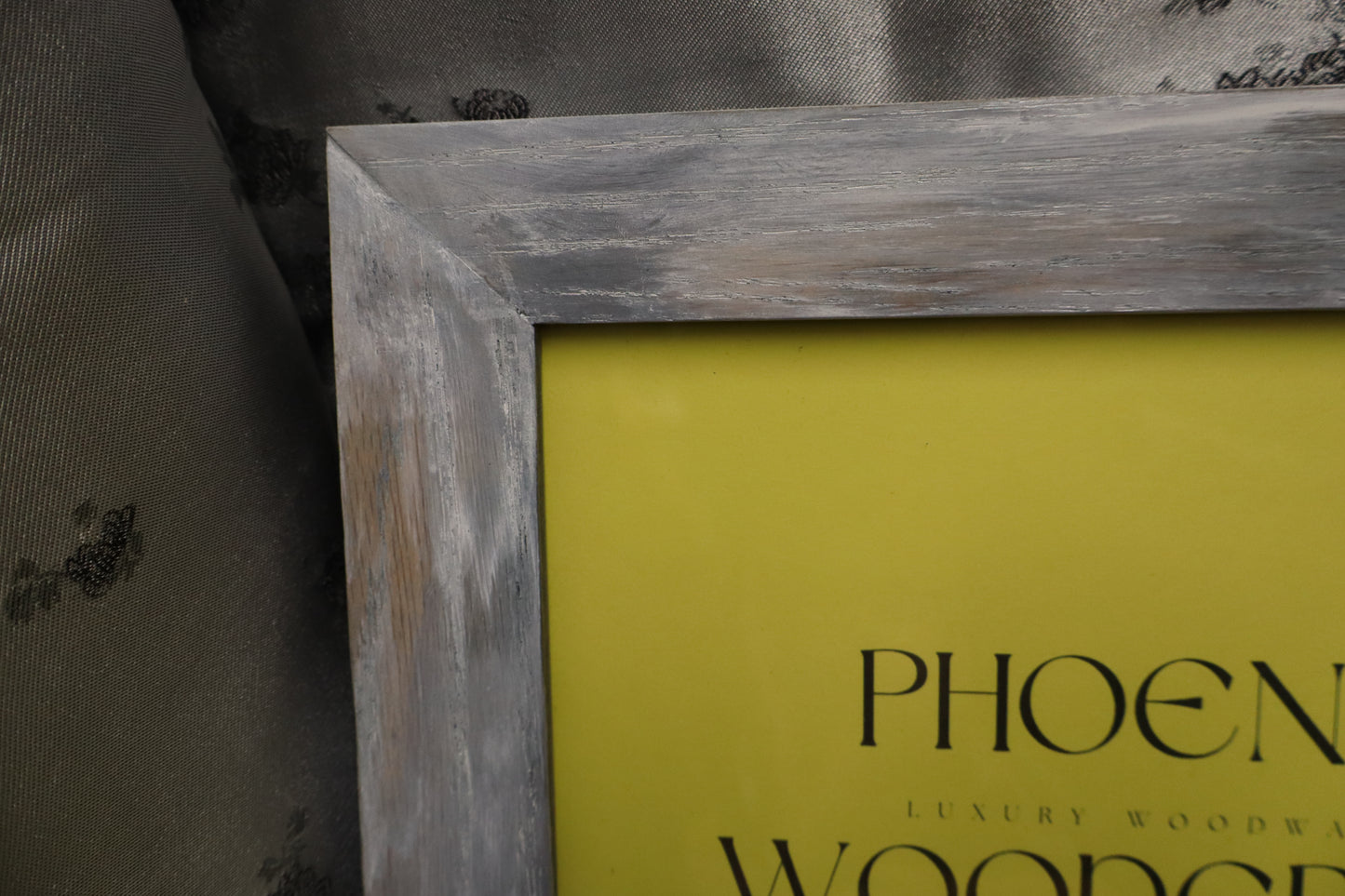 8x10 Distressed White and Gray Picture Frame (#43)
