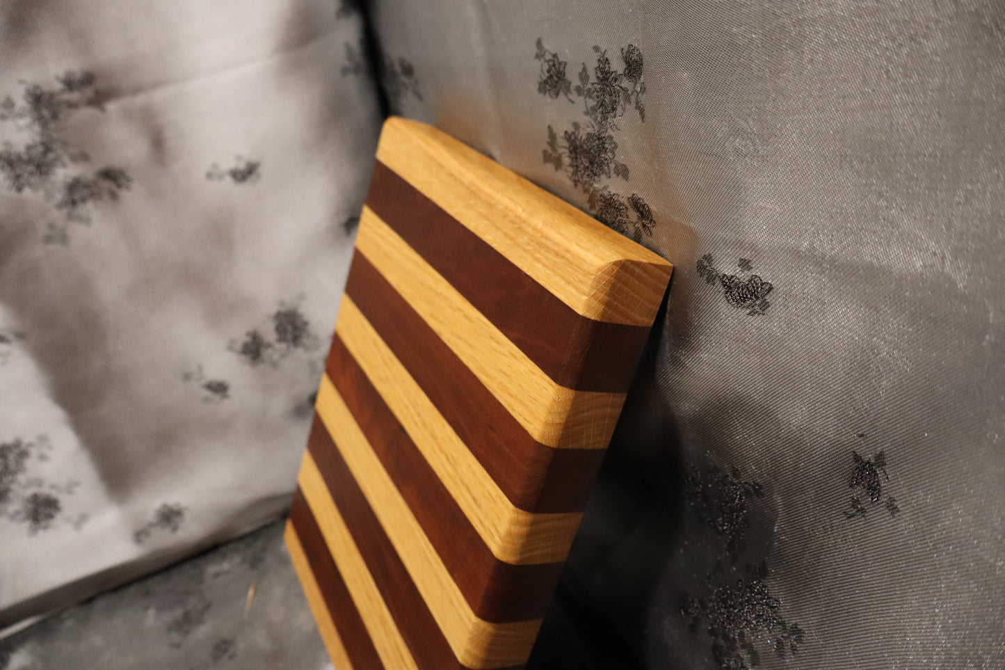 Red Oak and Brazilian Cherry Mini Cutting Board (#86)