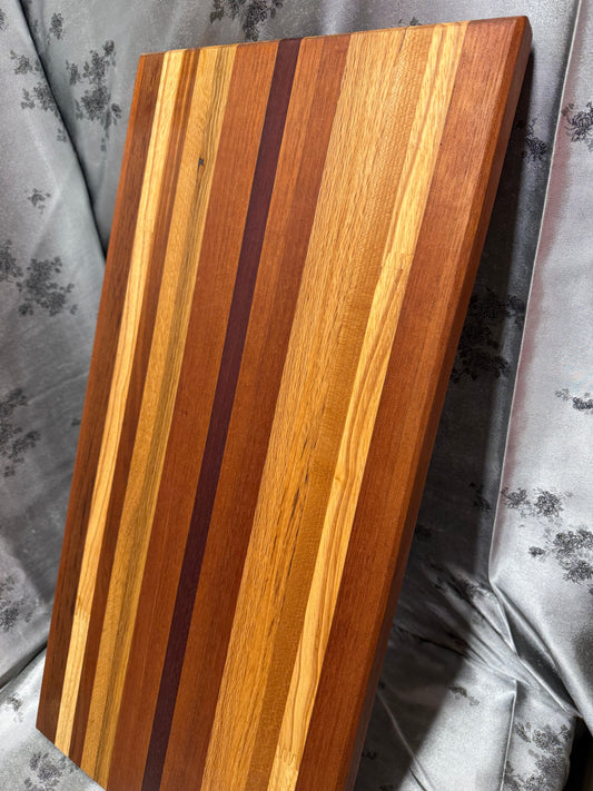 Board #132 - XL size - Red Oak, American Cherry, Indian Mahogany and Red Meranti