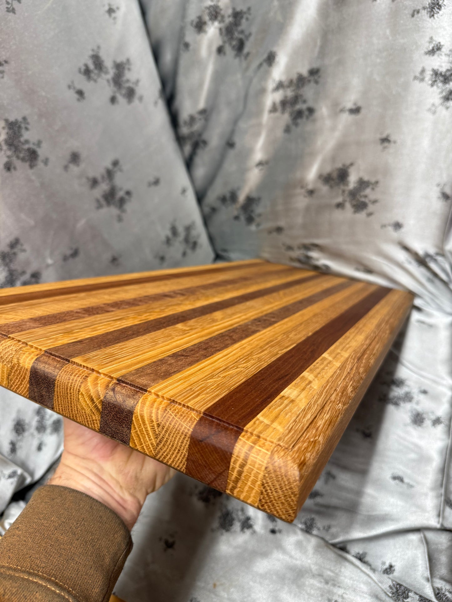 Board # 134 - XL size - American Cherry and African Mahogany