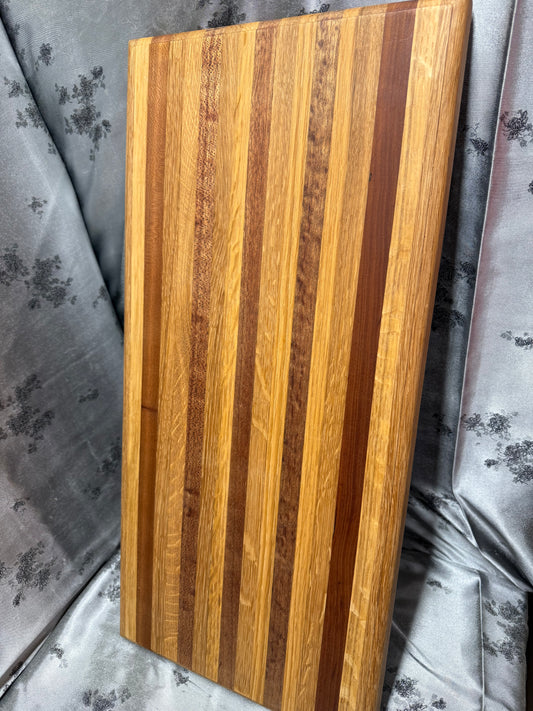 Board # 134 - XL size - American Cherry and African Mahogany