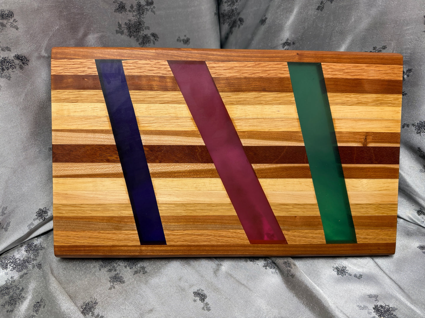 Charcuterie Board #163 - Red Oak, White Oak, American Cherry, Indian Mahogany and Maple