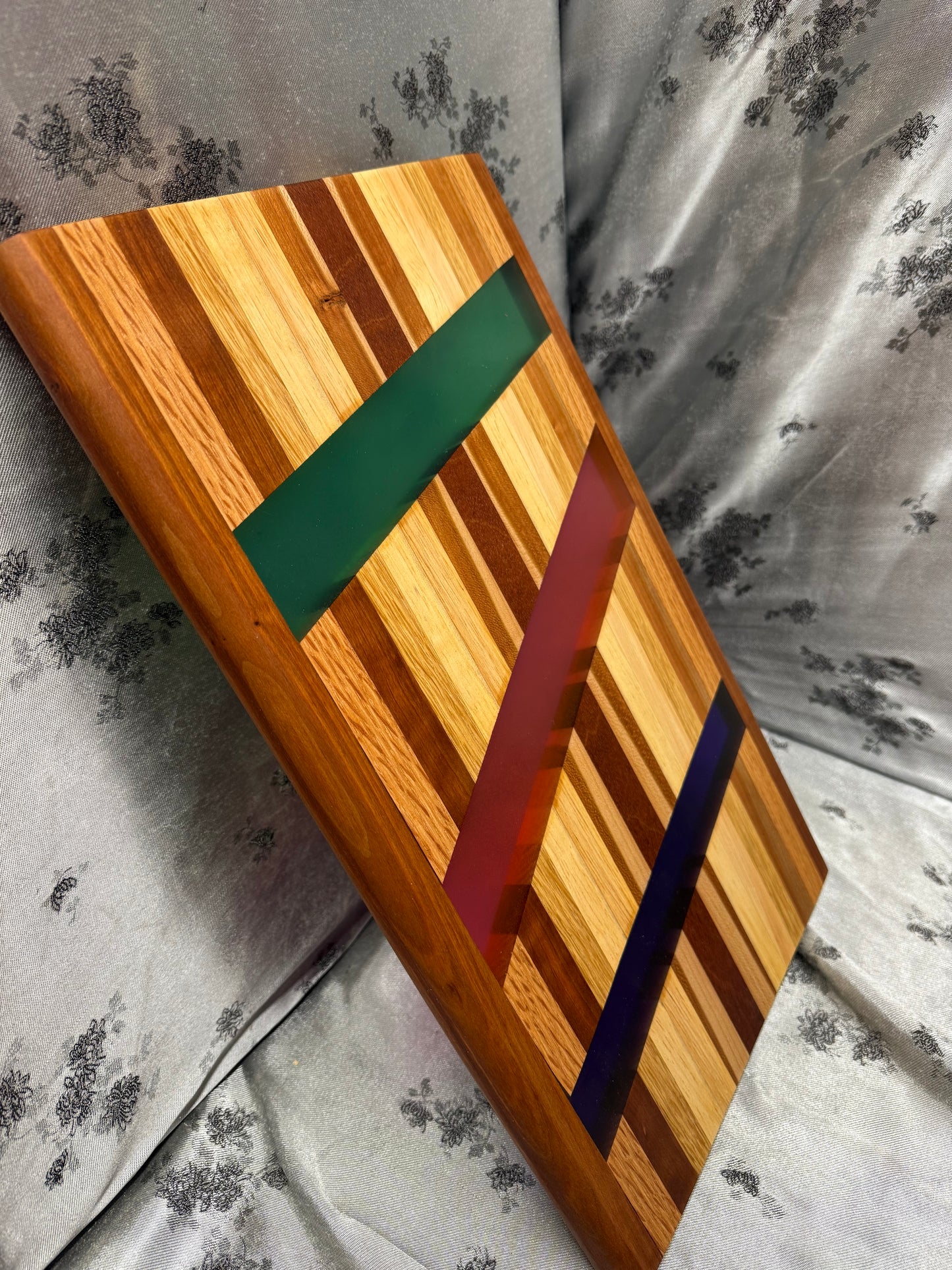 Charcuterie Board #163 - Red Oak, White Oak, American Cherry, Indian Mahogany and Maple