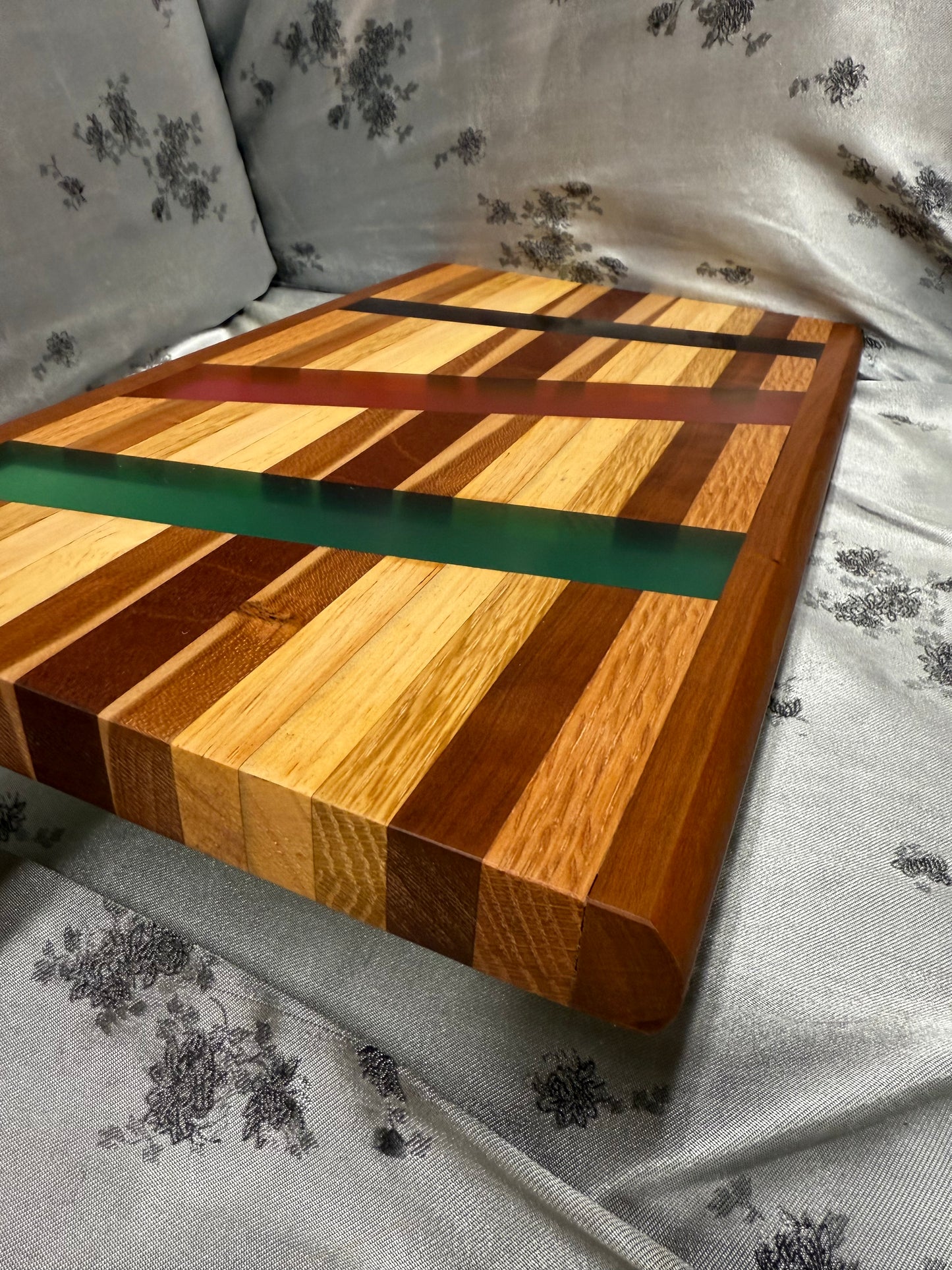 Charcuterie Board #163 - Red Oak, White Oak, American Cherry, Indian Mahogany and Maple