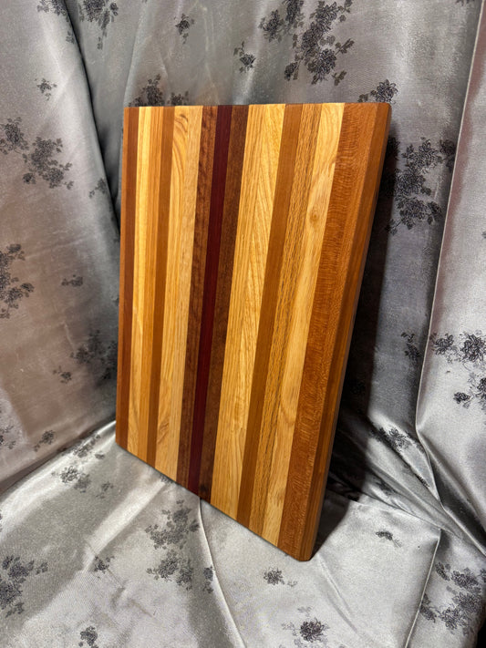 Board #103 - Large size - American Cherry, Maple, Red Oak, African Mahogany and Red Meranti