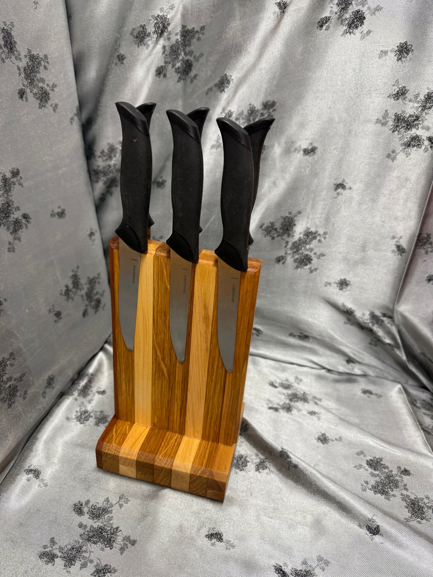 Knife Block #10 - Red Oak, Maple and American Cherry