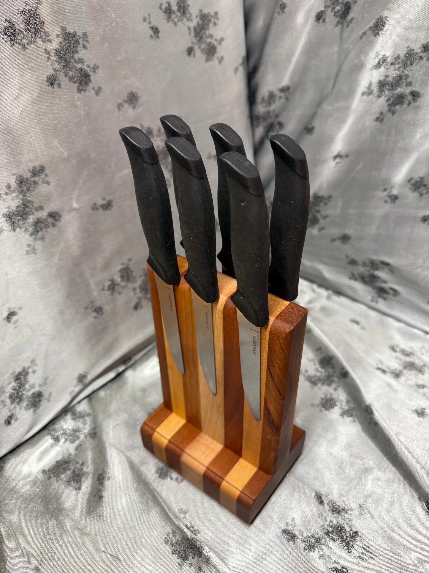 Knife Block #11 - Brazilian Cherry and Maple