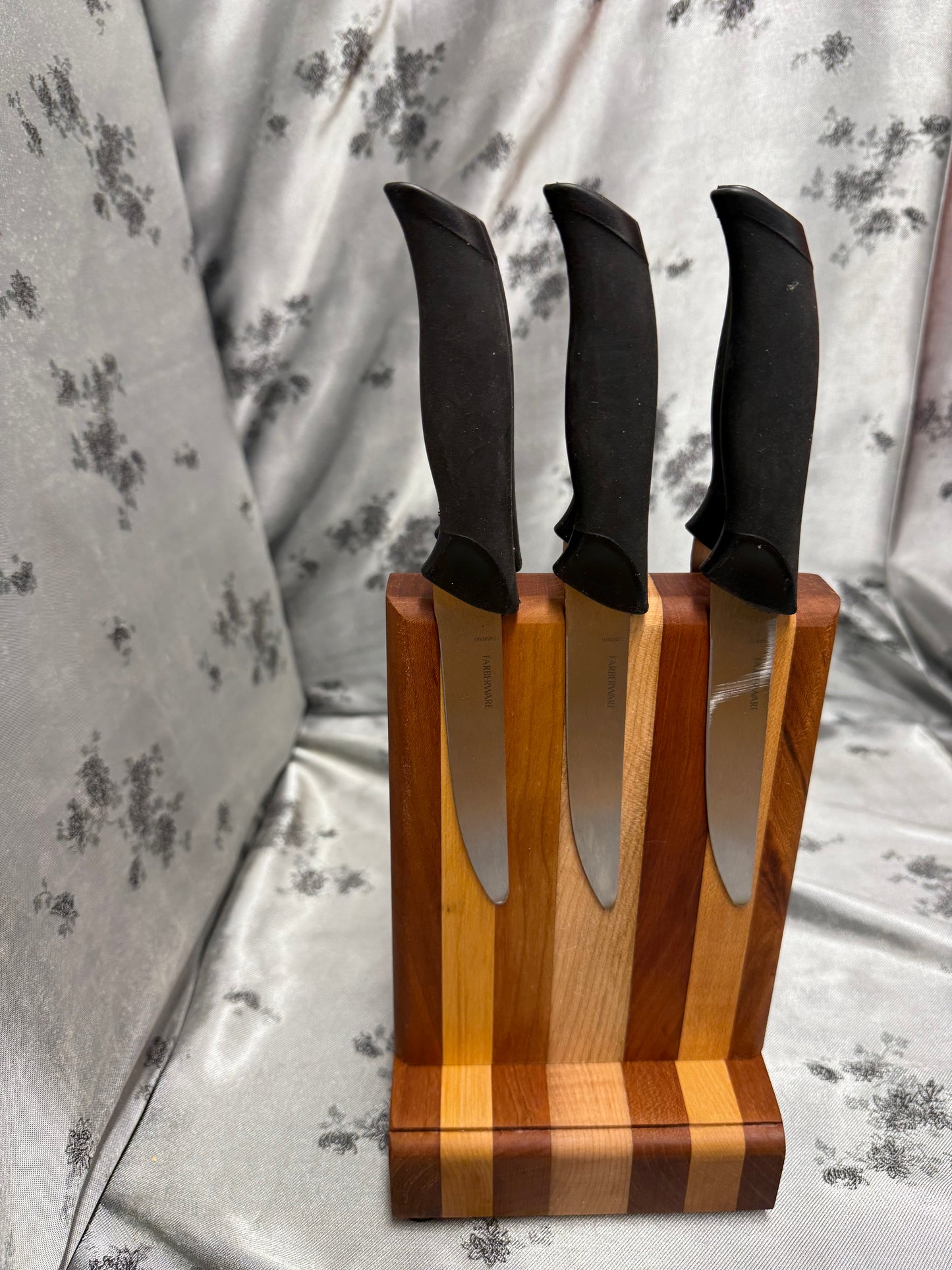 Knife Block #11 - Brazilian Cherry and Maple