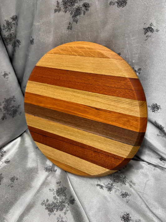 Board #168 - Medium - Red Oak, Indian Mahogany, American Cherry and Walnut
