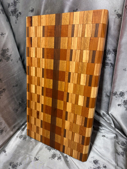 Board #173 - Large - Red Oak, Maple, Walnut, American Cherry and Indian Mahogany