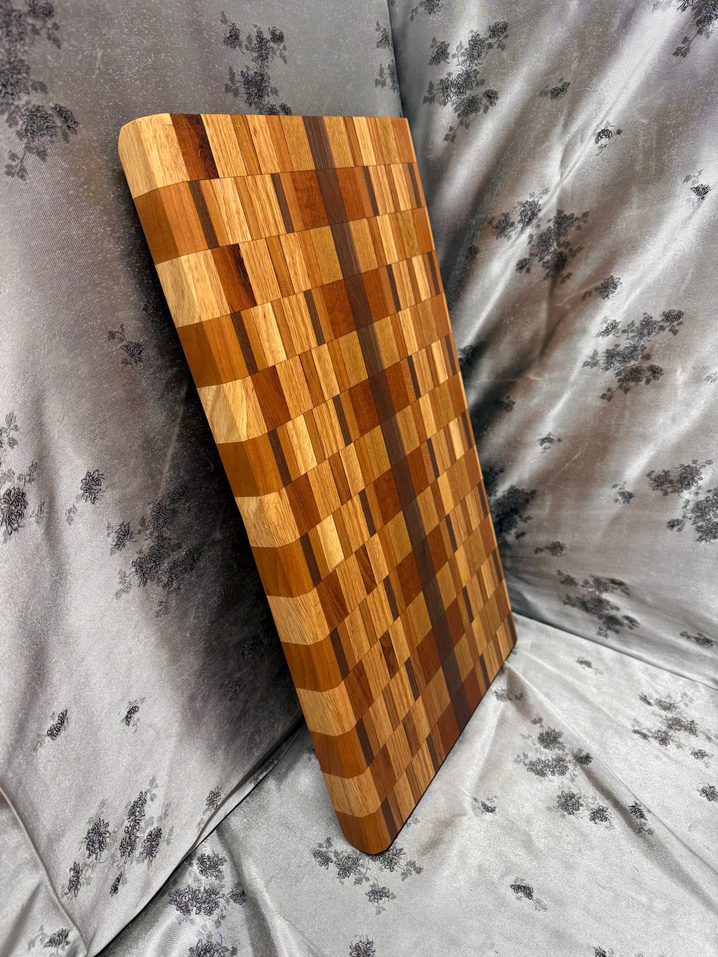 Board #173 - Large - Red Oak, Maple, Walnut, American Cherry and Indian Mahogany