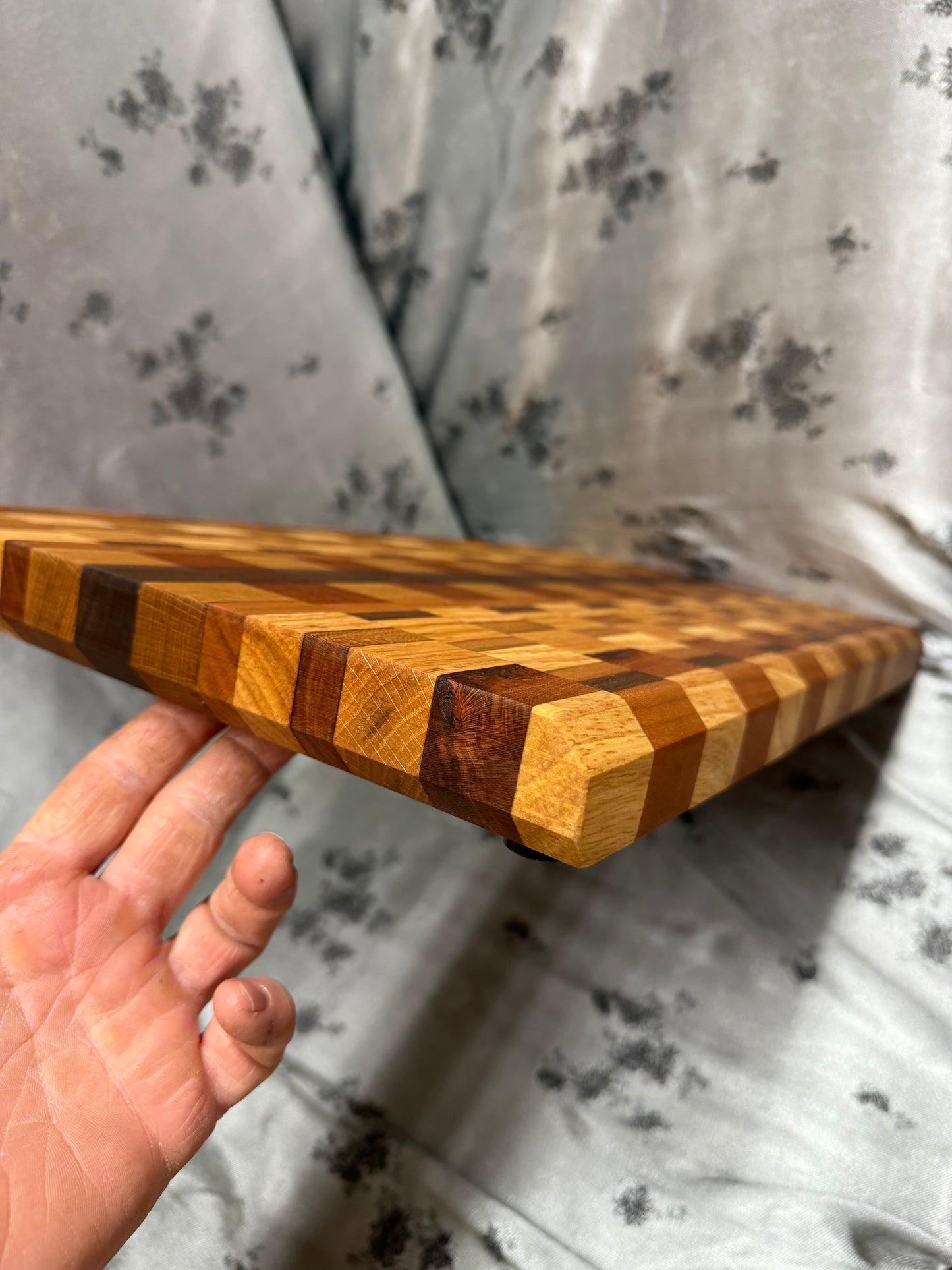 Board #173 - Large - Red Oak, Maple, Walnut, American Cherry and Indian Mahogany