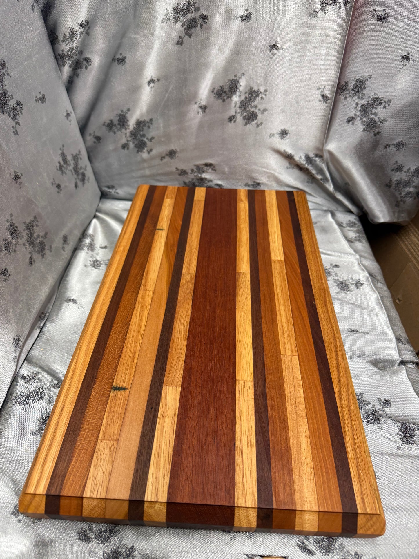 Board #172 - Large - Red Oak, Maple, Walnut, American Cherry and Indian Mahogany
