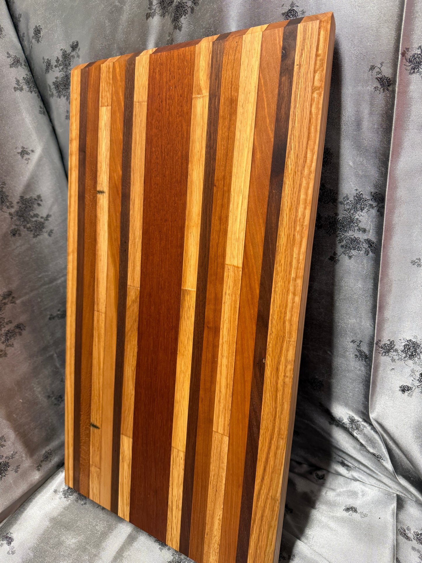 Board #172 - Large - Red Oak, Maple, Walnut, American Cherry and Indian Mahogany