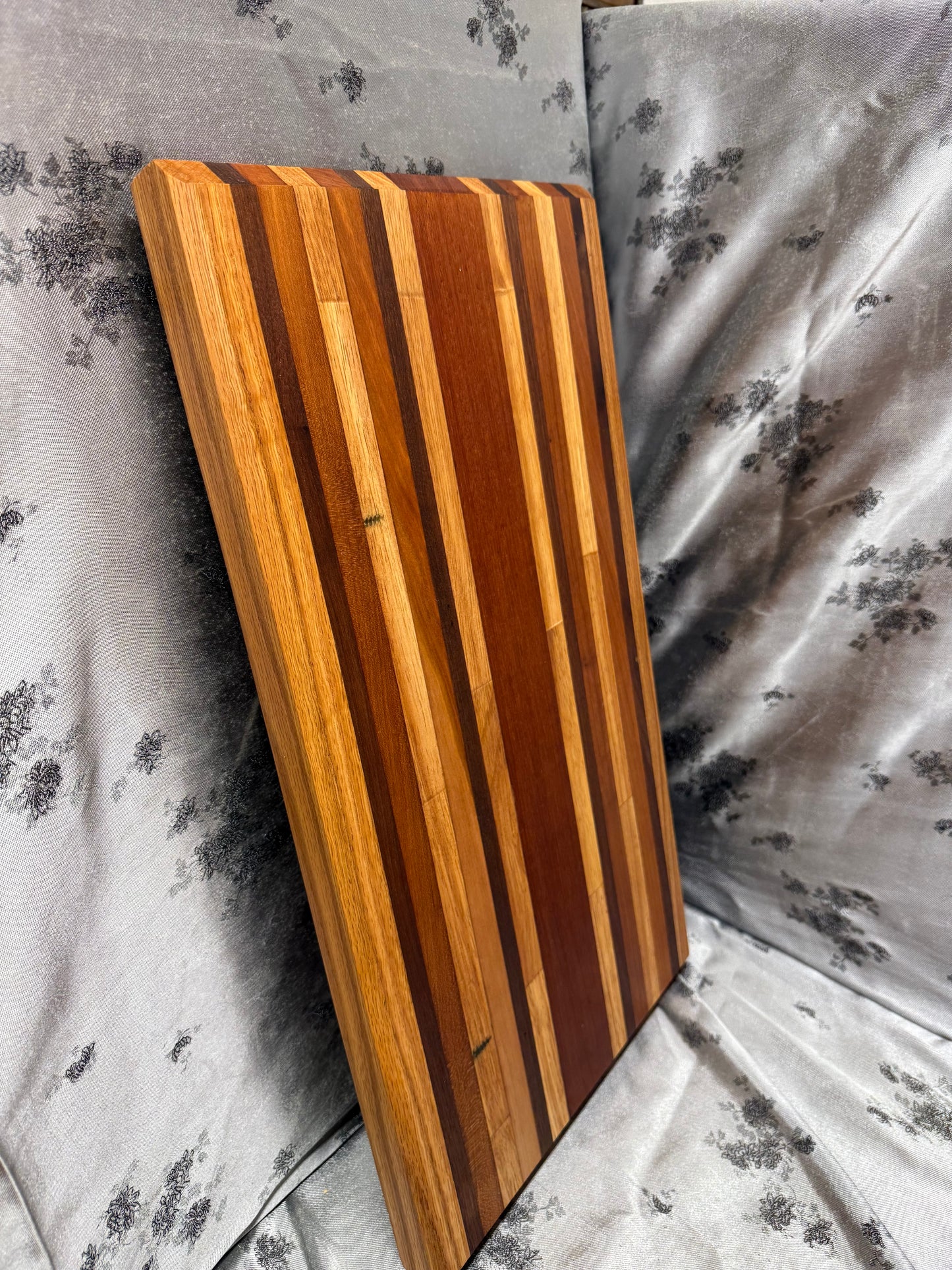 Board #172 - Large - Red Oak, Maple, Walnut, American Cherry and Indian Mahogany