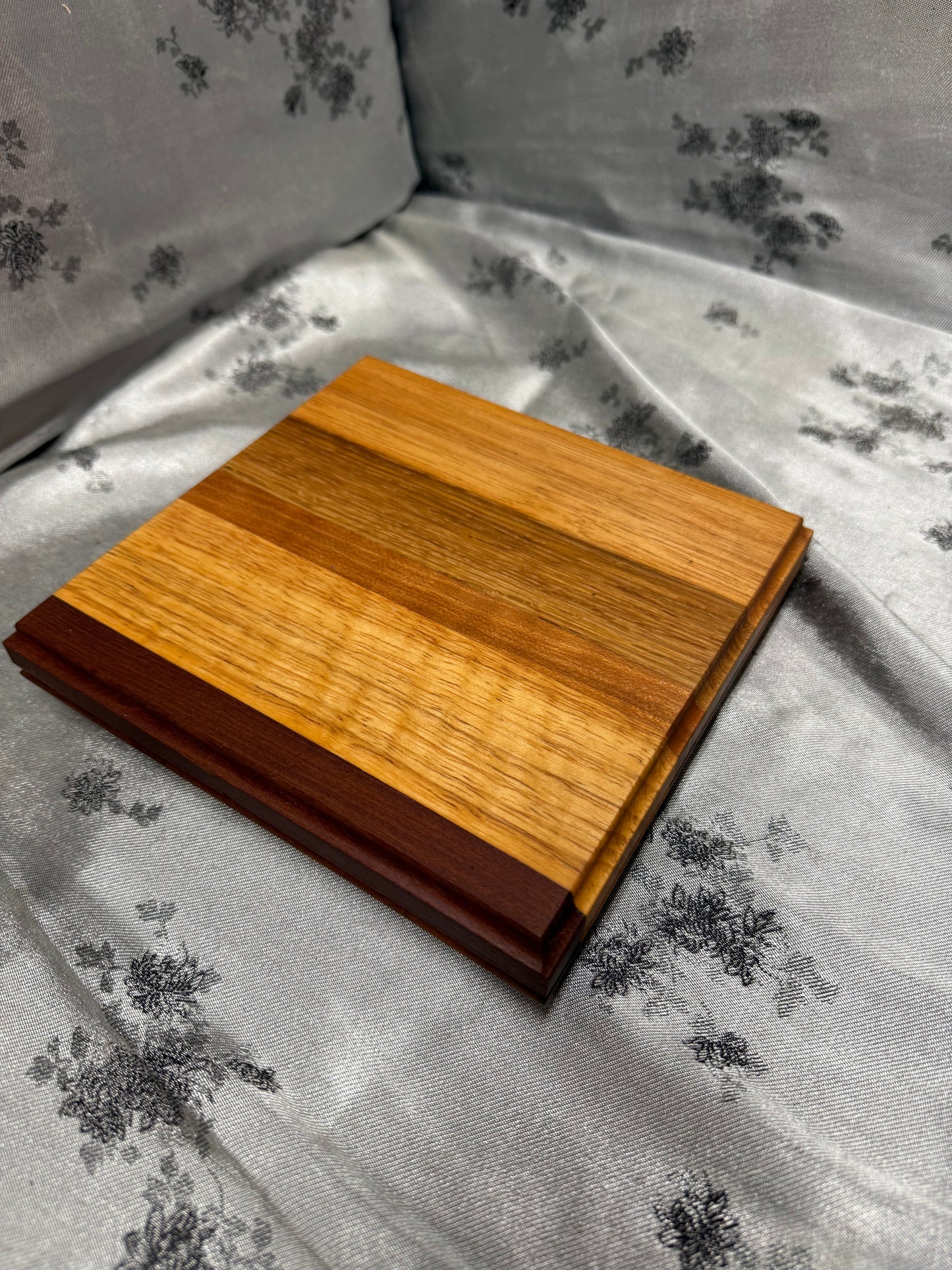 Board #141B - Mini - Maple, Brazilian Cherry and White Oak