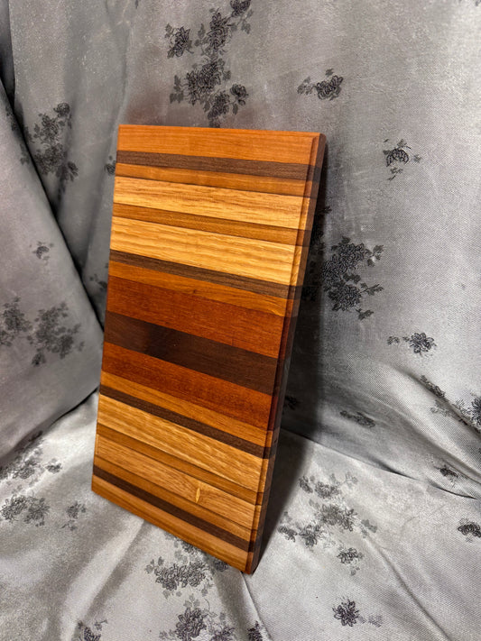 Board #176 - Small - Indian Mahogany, Walnut, Maple and American Cherry