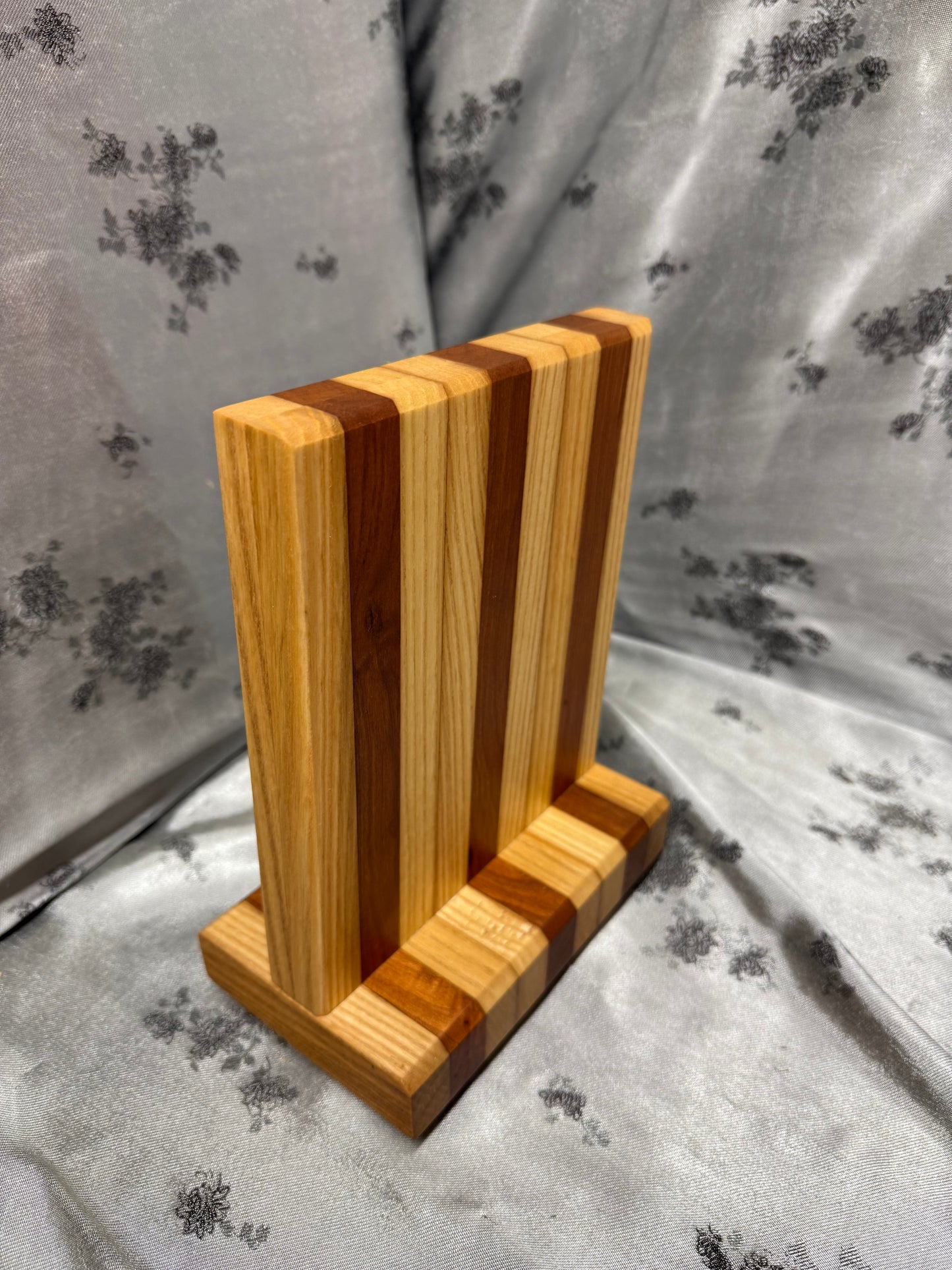 Knife Block #29 - Red Oak and American Cherry