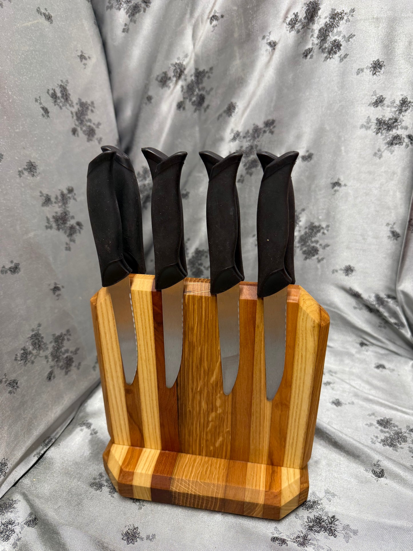 Knife Block #23 - Red Oak, White Oak and American Cherry