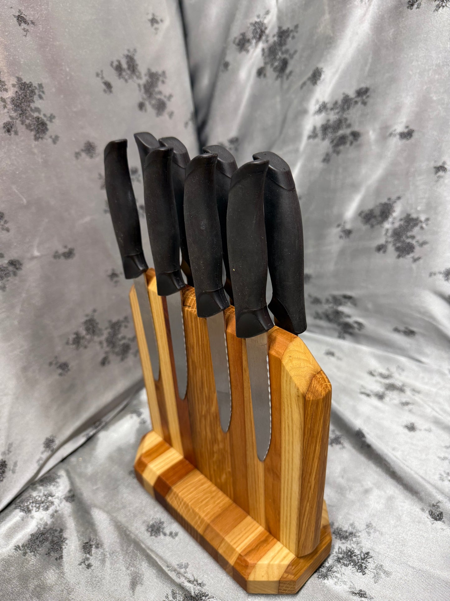 Knife Block #23 - Red Oak, White Oak and American Cherry