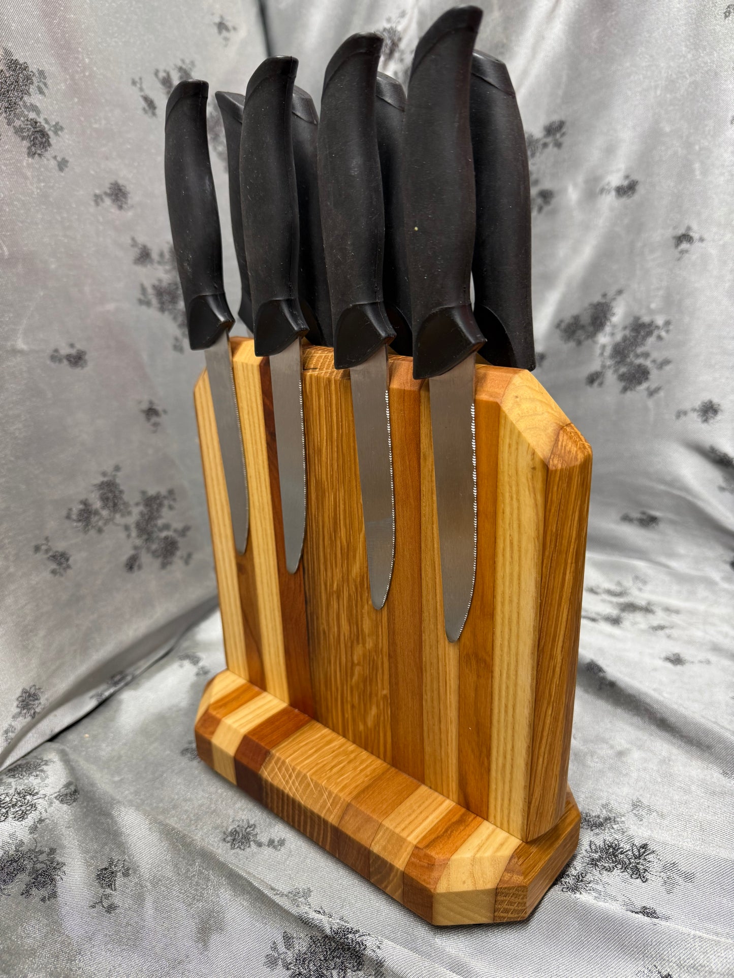 Knife Block #23 - Red Oak, White Oak and American Cherry