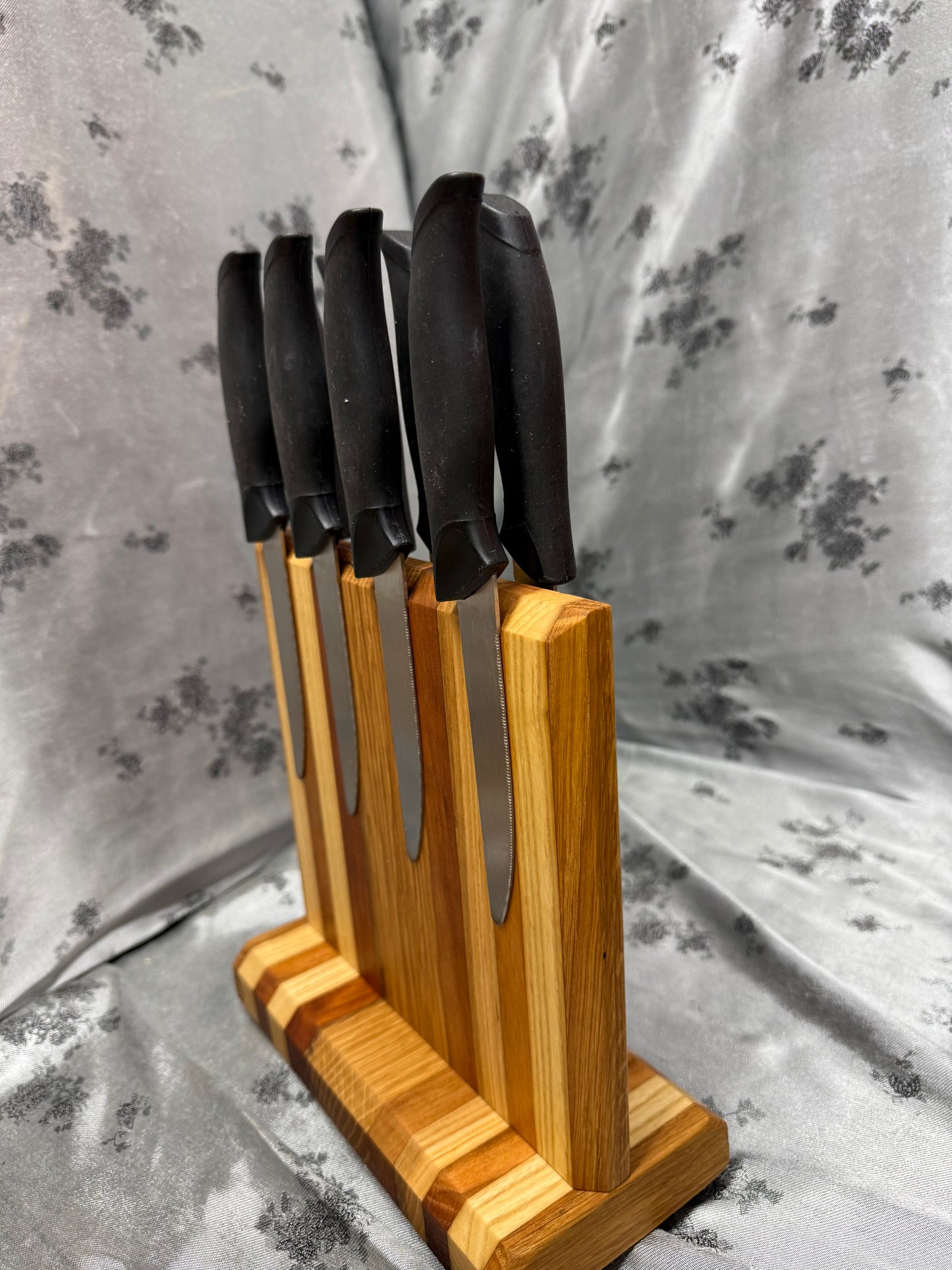 Knife Block #24 - Red Oak, White Oak and American Cherry