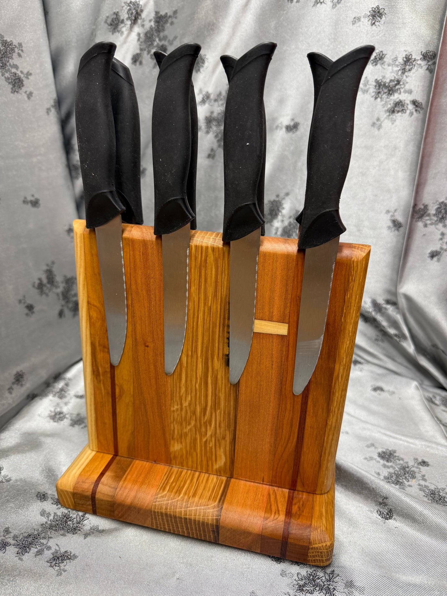 Knife Block #25 - Red Oak, White Oak, American Cherry and African Mahogany