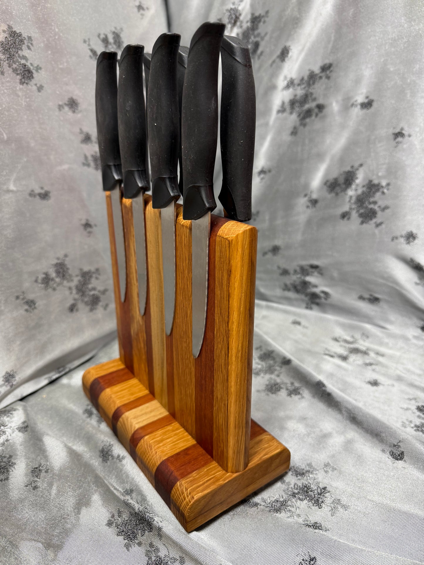 Knife Block #27 - Red Oak, White Oak and American Cherry