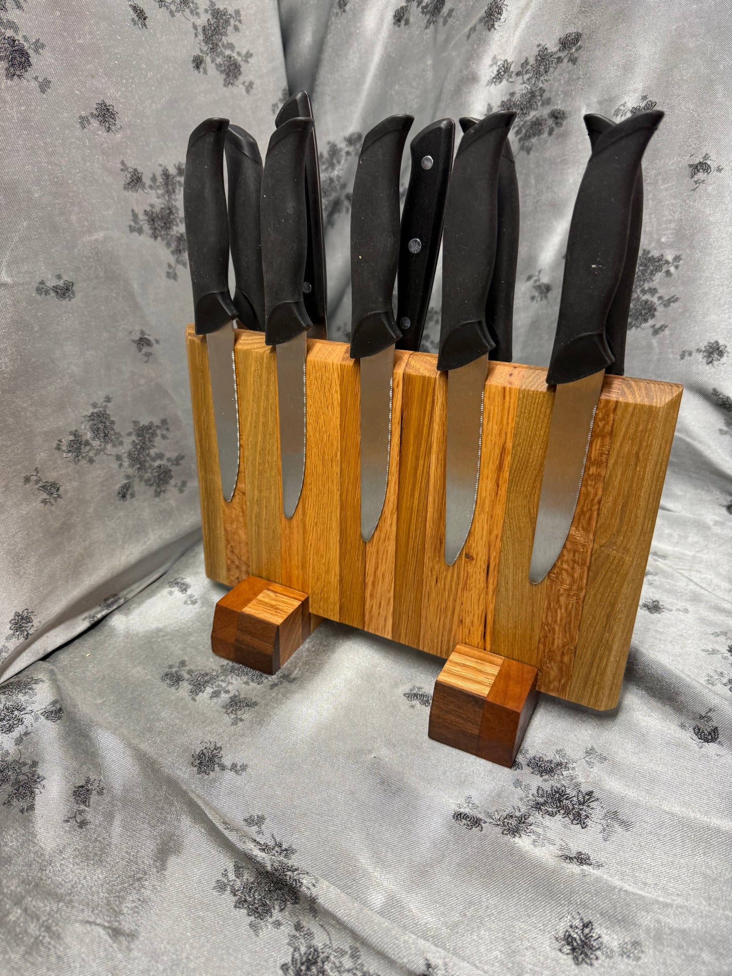 Knife Block #19 - Red Oak and White Oak
